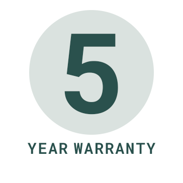 5 Year Warranty